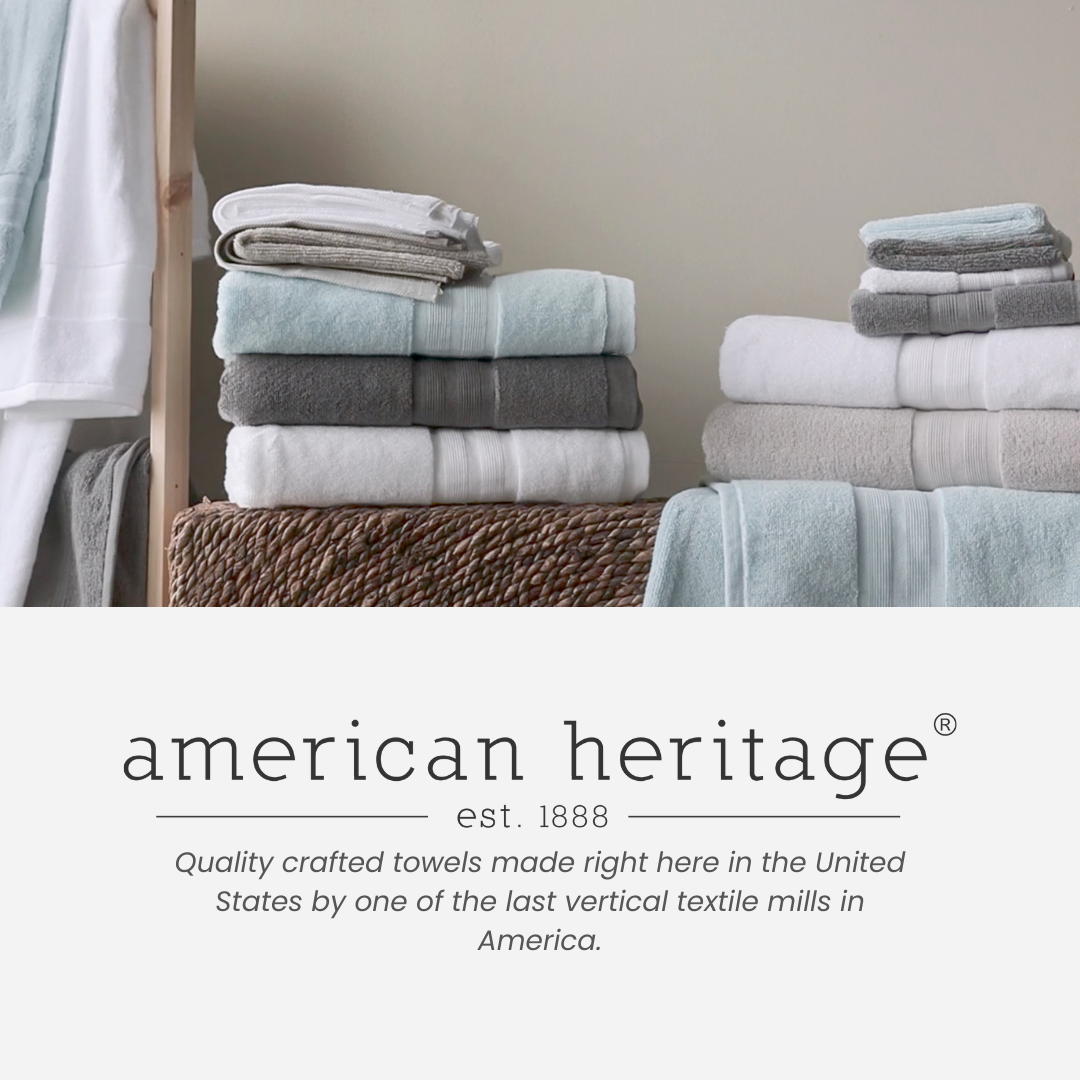 American Heritage by 1888 Mills - Luxury Hand Towel Set White / 4-Piece