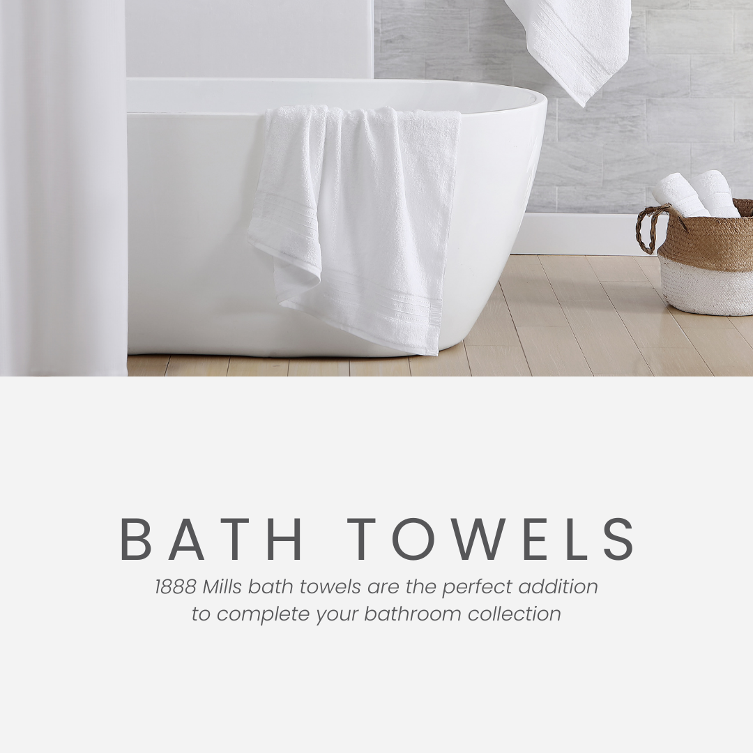 Bath Towels Economy 24x48 | White 100% Cotton | Same Day Shipping!