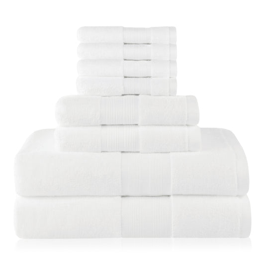 Luxome 6-Piece Towel Set (White) (New)