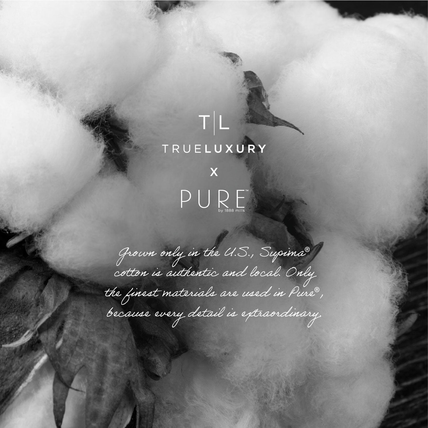 True Luxury + Pure Supima Cotton Bath Set 8pk