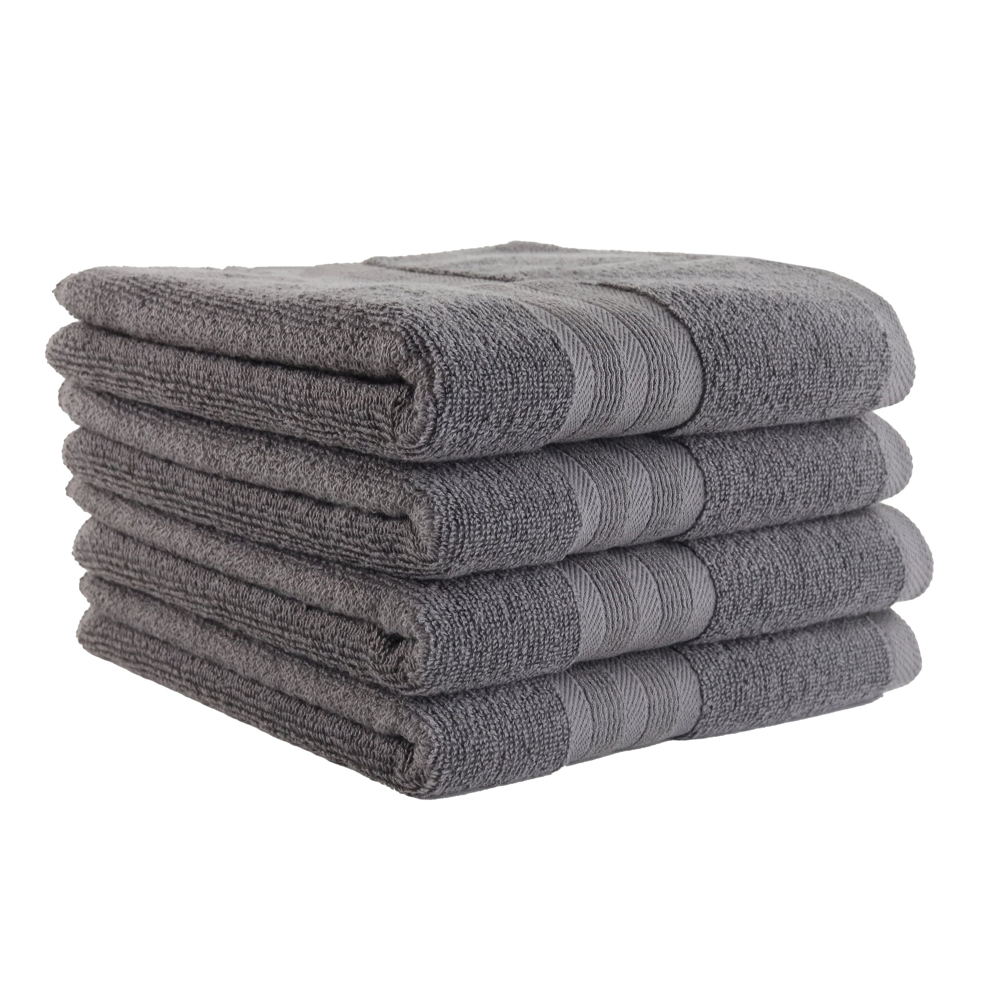 American Heritage by 1888 Mills - 100% Organic Cotton 8-Piece Washcloth Set-Made with US and Imported Cotton, Stone, Size: 13, Gray
